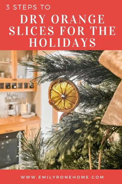 How to dry orange slices to make ornaments