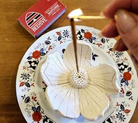 Airdry Clay Flower Incense Holder