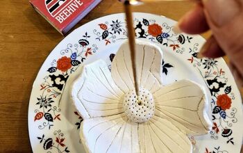 Airdry Clay Flower Incense Holder