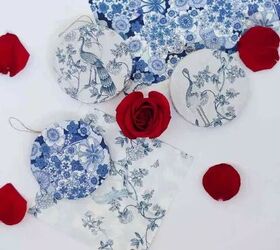 DIY Chinoiserie-style decoupage ornaments