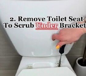 Removing the toilet seat