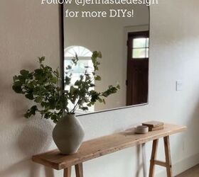 How to Make a Cute DIY Console Table Out of Reclaimed Wood