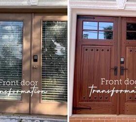 front door makeover, Front door makeover before and after