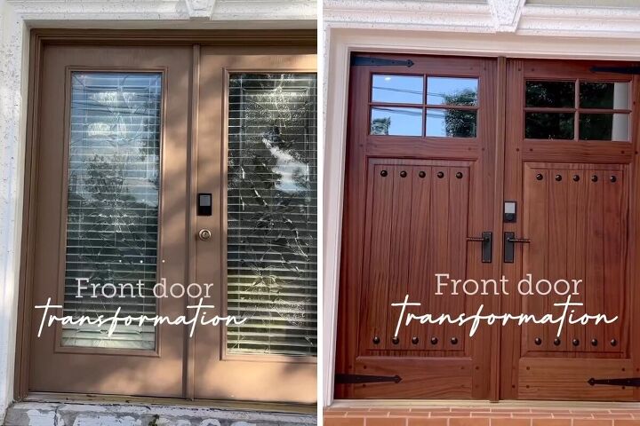 front door makeover, Front door makeover before and after