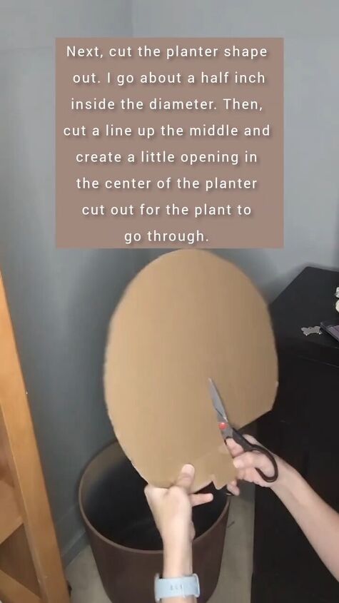 how to make fake plants look real, Cutting out the shape
