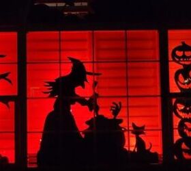 Halloween window silhouettes DIY