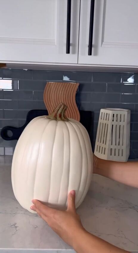 Styrofoam pumpkin