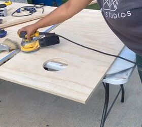 Cutting and sanding the board