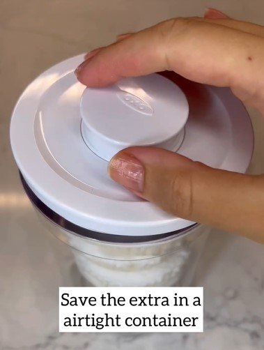Sealing in an airtight container