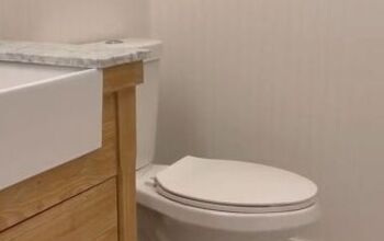 How to Easily Update Your Bathroom With Beadboard Wallpaper
