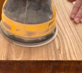 Sanding the surface smooth