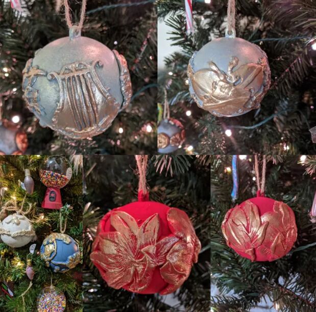 More paperclay applique ornaments