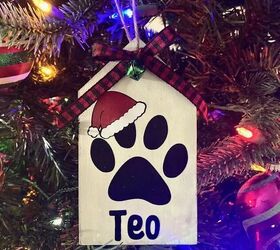 DIY dog tag ornament