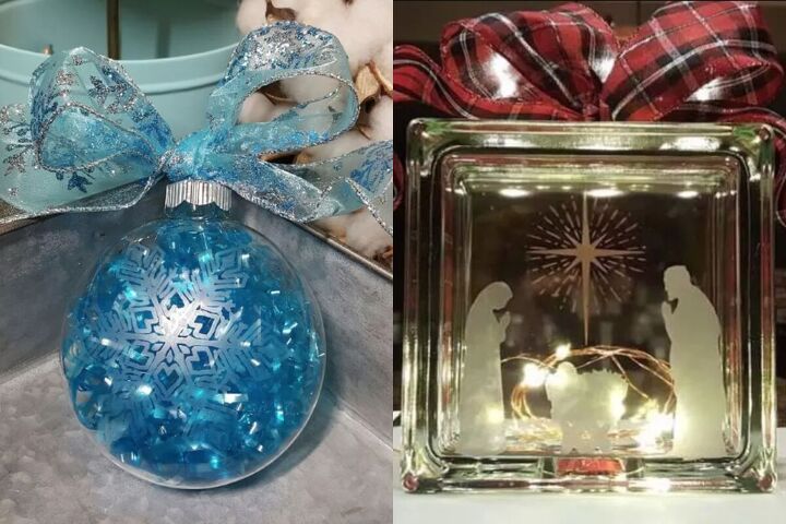 Glass etching ornaments