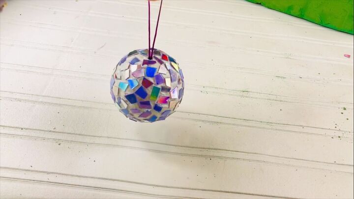 DVD glitter ball ornament