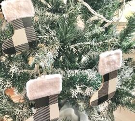 Check stocking ornaments