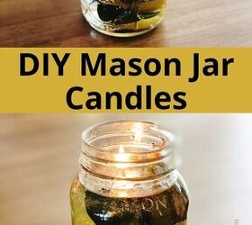 cmo hacer una impresionante lmpara mason jar, Haz tus propias velas de tarro de alba il con nuestro r pido tutorial WildflowersAndWanderlust com