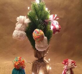 DIY mini stocking hat ornaments