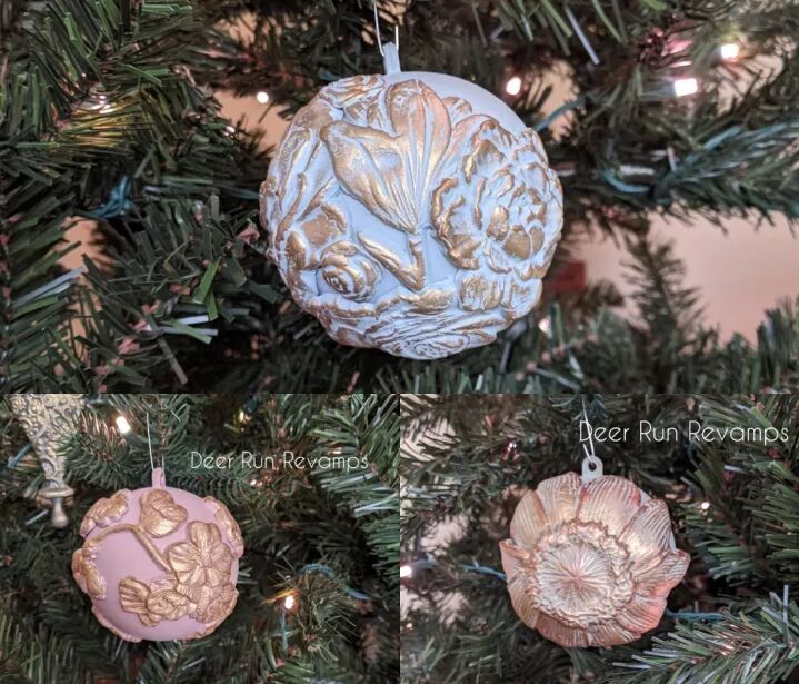 Paperclay applique ornaments