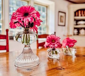 cmo transformar una lmpara de aceite en un florero nico, Flores Rosas en L mparas de Aceite