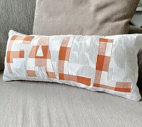 no sew appliqued fall pillow almohada de otoo, almohada de oto o en un sof