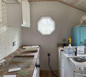 This gorgeously serene backsplash update is a much better take on subway tile