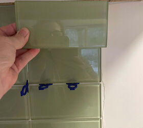 cocina cottage glow up made easy diy a glass tile backsplash