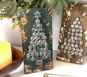 How to Make Shimmering Gem Christmas Trees For the Holidays