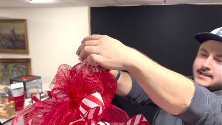 Adding an ornament as a tree topper