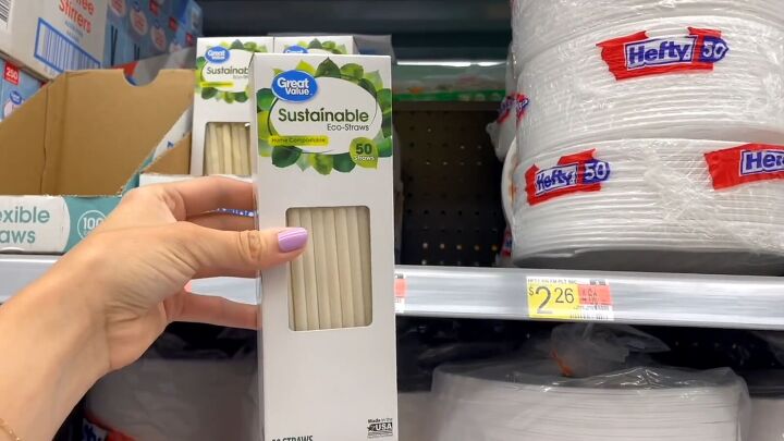 lampshade makeover crafting with straws, Sustainable non bendable straws