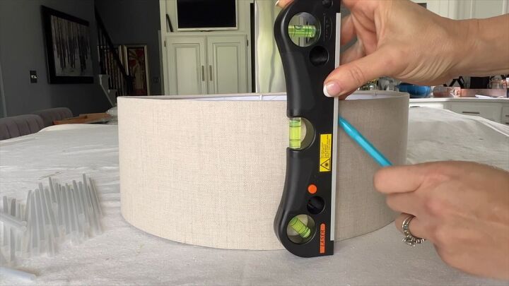 lampshade makeover crafting with straws, Unique lampshade design ideas