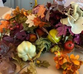 Harvest celebration - Fall faux leaves fruits and vegetables