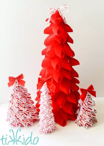 Ribbon cone Christmas trees