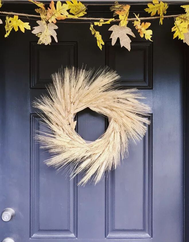 Thanksgiving wheat wreath