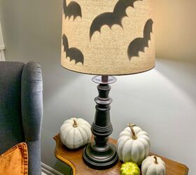 Espeluznante lámpara murciélago de Halloween