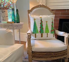 decoracin otoal con calabazas y cojn de calabaza, Almohada de Navidad