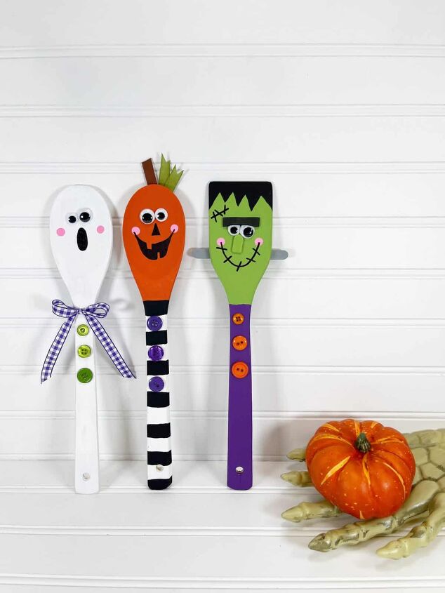 Kit De Manualidades De Madera Para Halloween - 65 Piezas - Linternas Para Pintar Y Decorar - Ideal Para Niños Y Fiestas