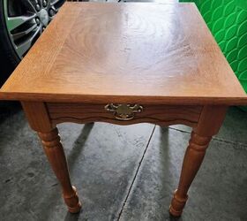 mesa auxiliar de tienda de segunda mano reformada con chalk paint, mesa auxiliar de tienda de segunda mano