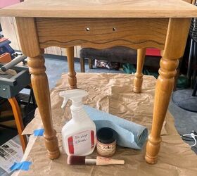 mesa auxiliar de tienda de segunda mano reformada con chalk paint, mesa auxiliar de segunda mano con chalk paint
