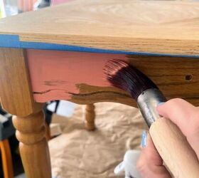 mesa auxiliar de tienda de segunda mano reformada con chalk paint, mesa auxiliar de segunda mano con pintura a la tiza