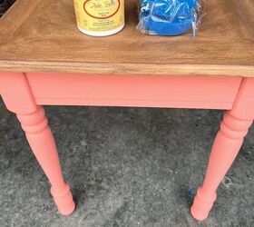 mesa auxiliar de tienda de segunda mano reformada con chalk paint, cambio de imagen de mesa auxiliar de tienda de segunda mano con chalk paint