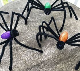 Arañas de purpurina DIY