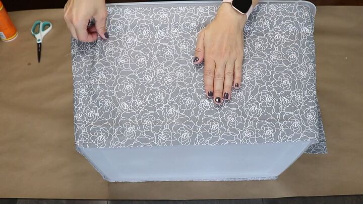 decorating plastic storage bins, Crafting a chic storage solution from a Walmart bin