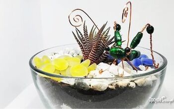 How To Make A Soda Can Grasshopper Plant Charm / Sculpture