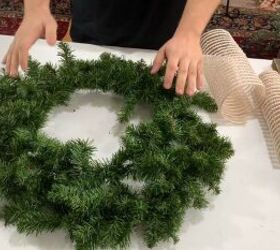 Evergreen wreath frame