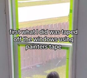 Applying painter's tape