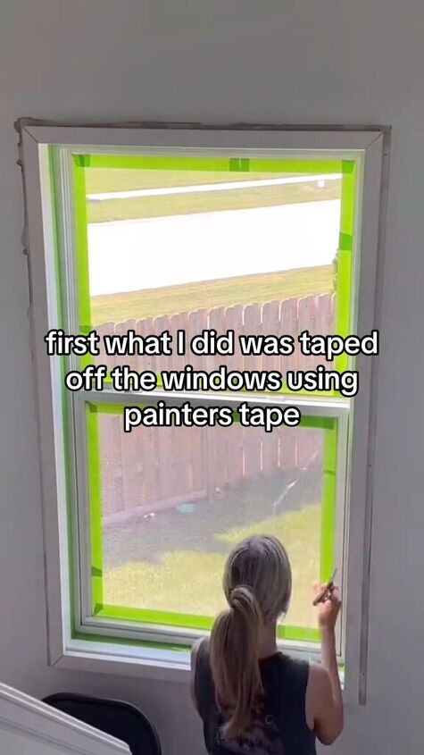 Applying painter's tape