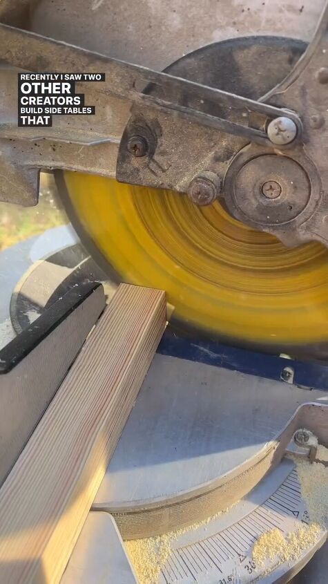 Cutting the table legs