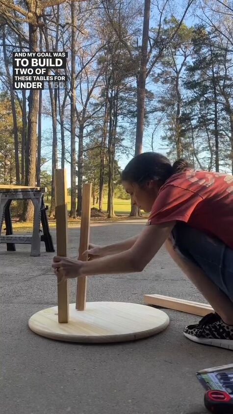 Measuring the table legs