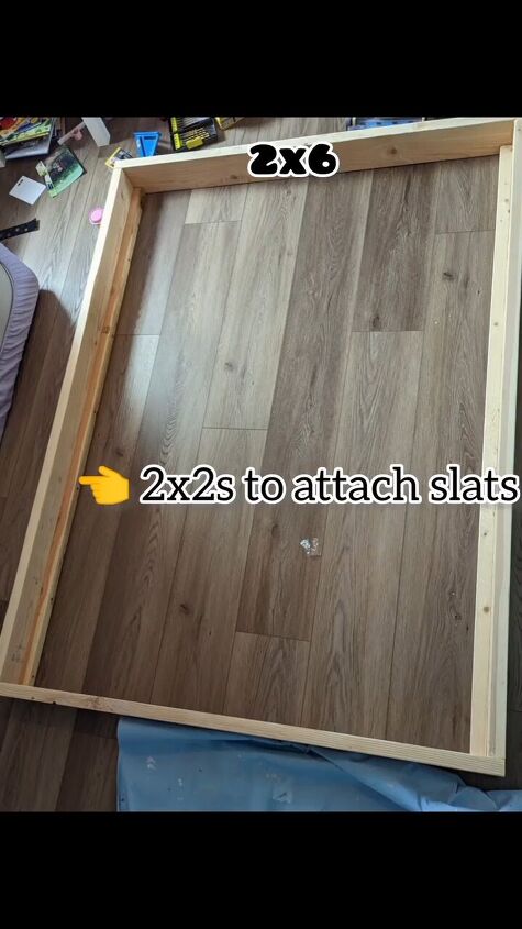 diy loft bed, Attaching the slats